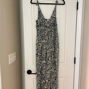 Floral navy and White jumpsuit